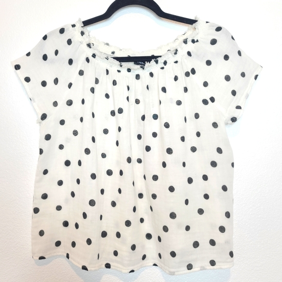 GENERATION LOVE Julia Polka Dots Top in Black and White - Picture 4 of 12